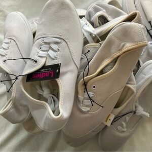 One (1) Pair White Bobbie Brooks Tennis Shoes AS IS preppy